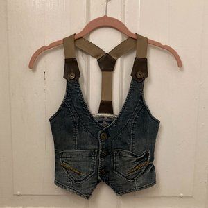 Fitted Denim Vest